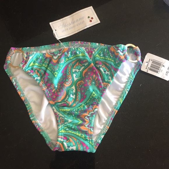 Shoshanna Other - Shoshanna teal paisley bikini bottoms